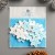 Набор пуговиц для творчества дерево "Голубая снежинка" набор 15 шт 3,1х2,8 см