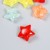 Бусина пластик для творчества "Звезда. Колотый лёд" разноцветная 1,3х2,6х2,6 см